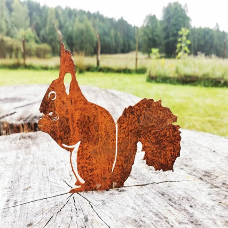 Customized Rusty Metal Garden Ornaments Factory