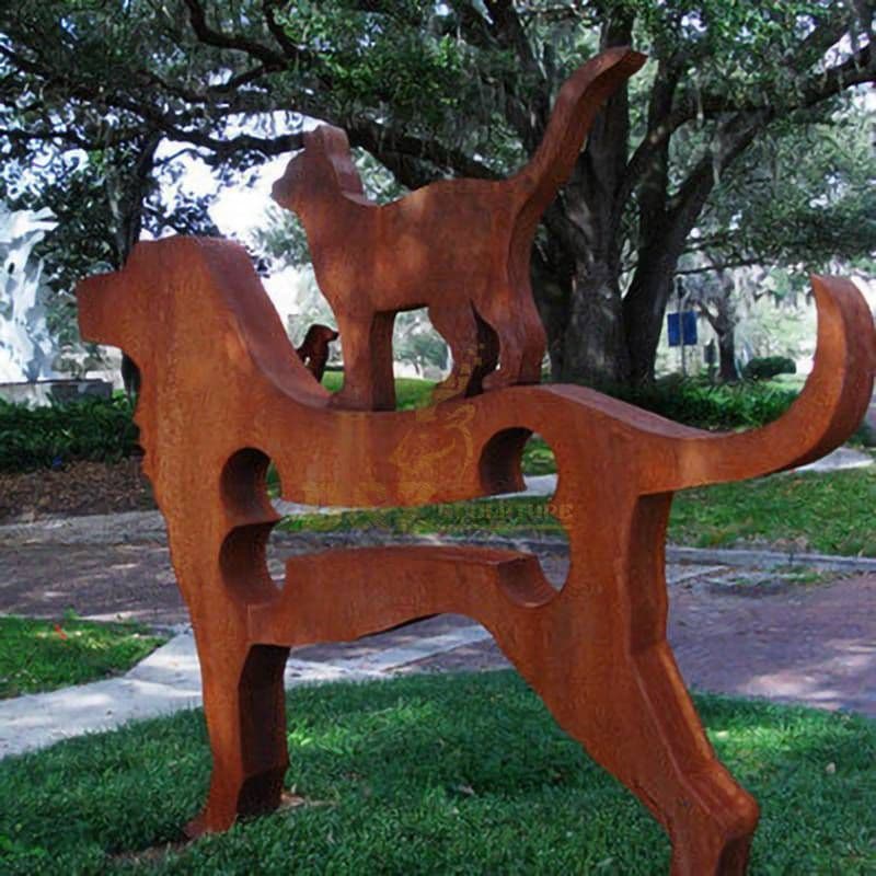 Industrial Style Rusty Metal Yard Art Services