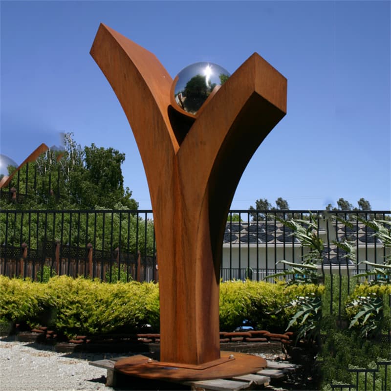 Environmentally Friendly Rusty Garden Ornaments Factory